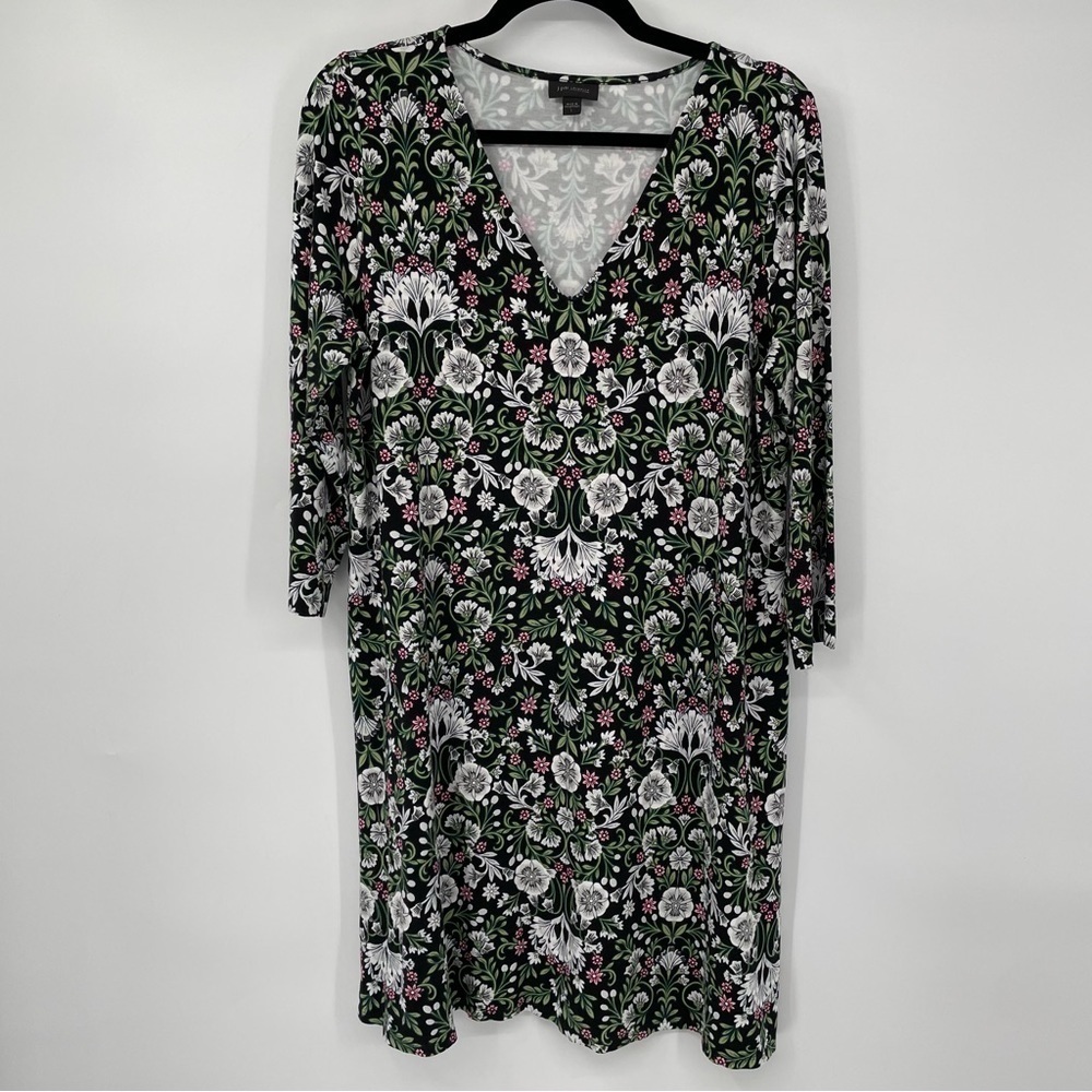 J Jill Floral Knit Dress